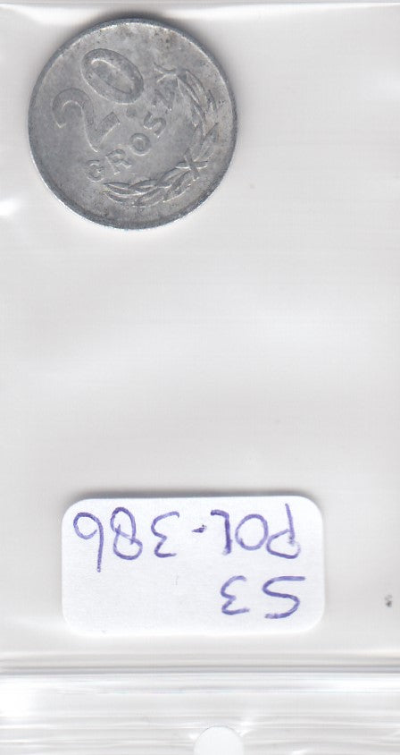 S3-POL-0386 Polen 20 groszy 1978  FI Y# A47