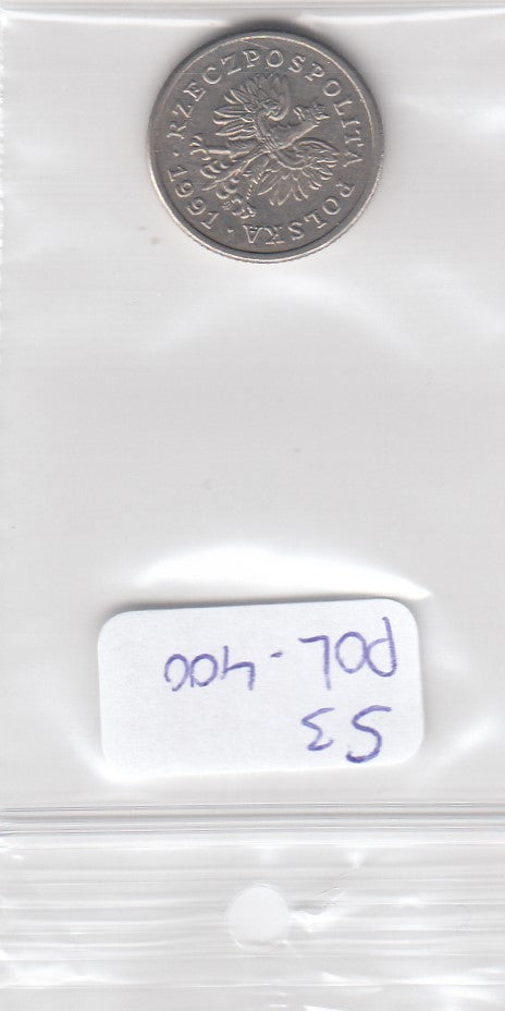 S3-POL-0400 Polen 20 groszy 1991  XF Y# 280