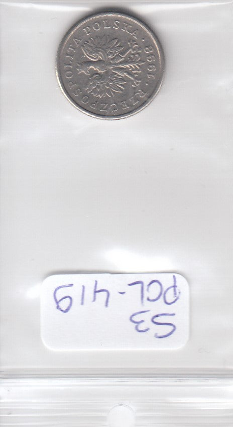 S3-POL-0419 Polen 20 groszy 1998  VF Y# 280