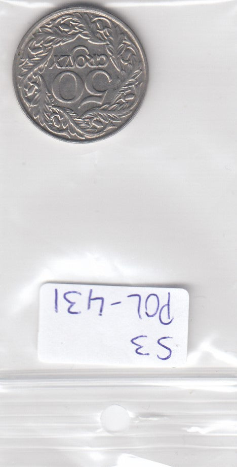 S3-POL-0431 Polen 50 groszy 1923 XF Y# 13
