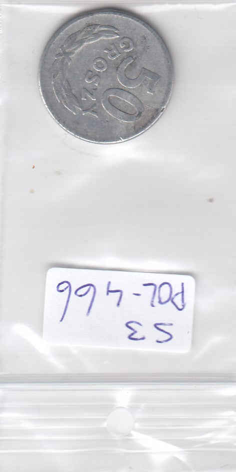 S3-POL-0466 Polen 50 groszy 1965 FI Y# 48.1