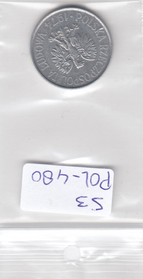 S3-POL-0480 Polen 50 groszy 1974  VF Y# 48.1