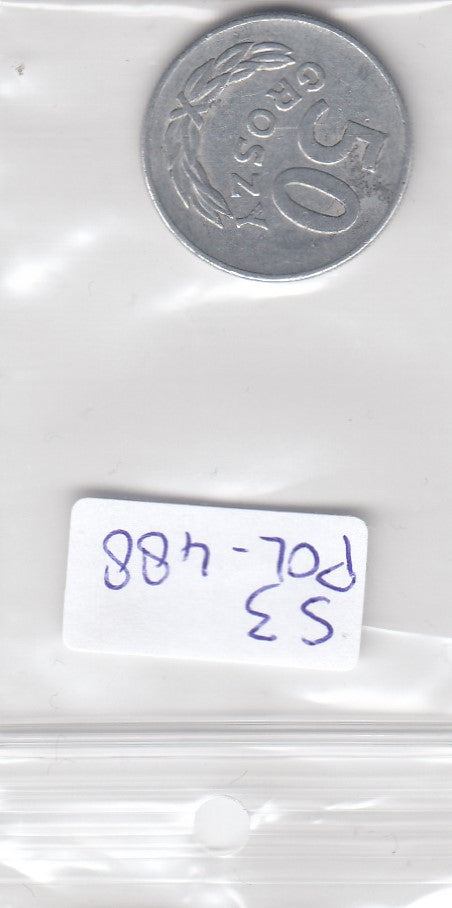S3-POL-0488 Polen 50 groszy 1976  VF Y# 48.1
