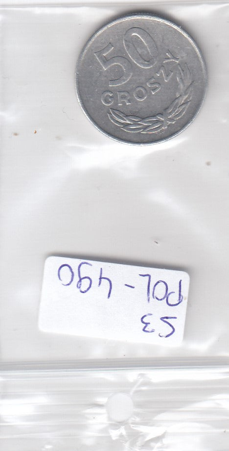 S3-POL-0490 Polen 50 groszy 1977  VF Y# 48.1