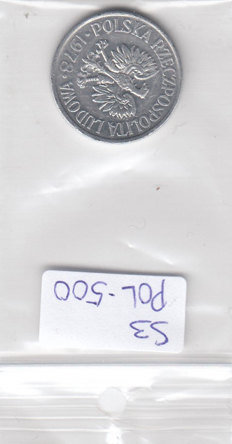 S3-POL-0500 Polen 50 groszy 1978 MW XF Y# 48.1