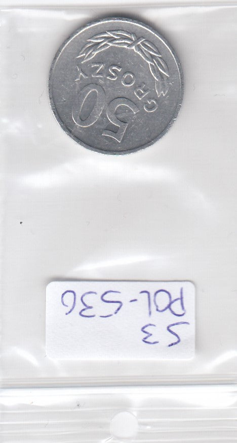 S3-POL-0530 Polen 50 groszy 1985  VF Y# 48.1