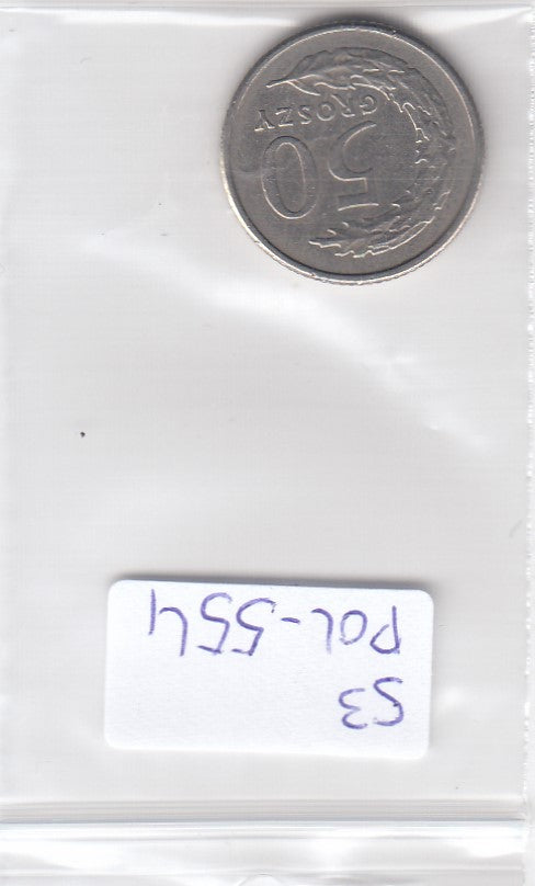S3-POL-0554 Polen 50 groszy 1992 XF Y# 281