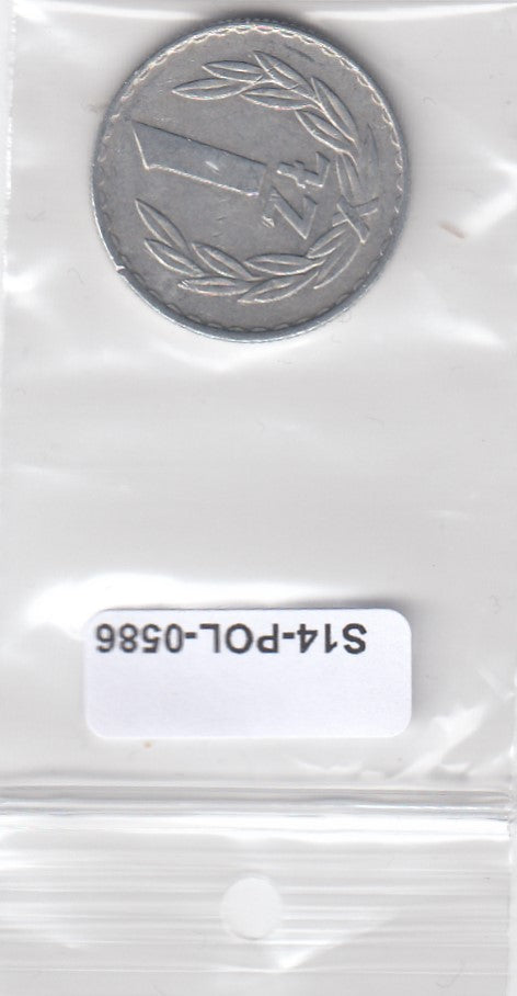 S3-POL-0586 Polen 1 zloty 1974 XF Y# 49.1