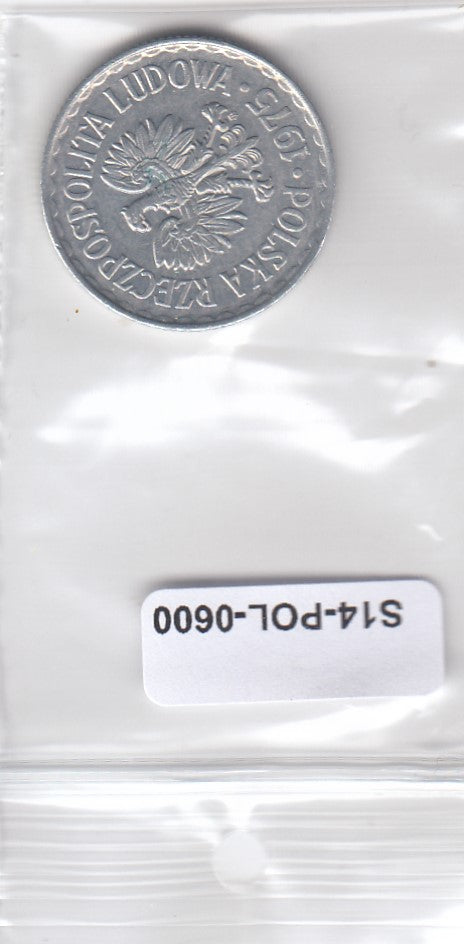 S3-POL-0600 Polen 1 zloty 1975 MW XF Y# 49.1