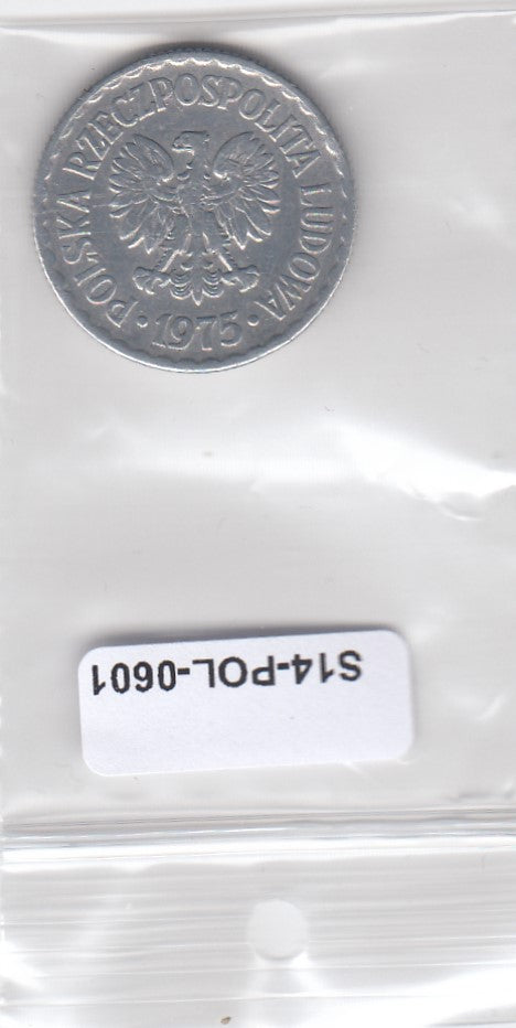 S3-POL-0601 Polen 1 zloty 1975 MW VF Y# 49.1