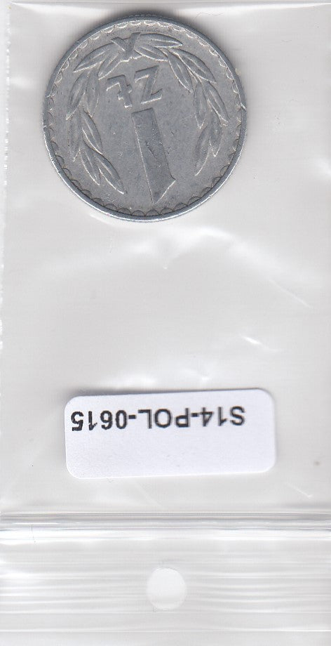 S3-POL-0615 Polen 1 zloty 1976  VF Y# 49.1