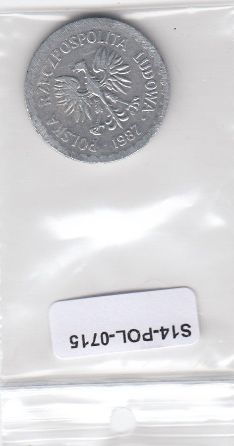 S3-POL-0715 Polen 1 zloty 1987  FI Y# 49.2
