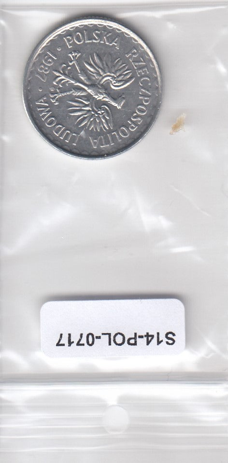 S3-POL-0717 Polen 1 zloty 1987  UNC Y# 49.2