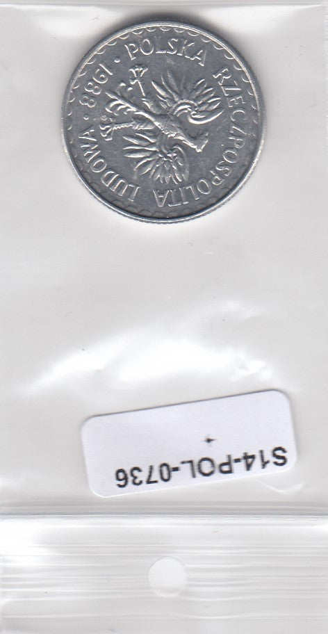 S3-POL-0736 Polen 1 zloty 1988  UNC Y# 49.2