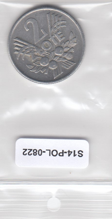 S3-POL-0822 Polen 2 zlote 1960  VF Y# 46