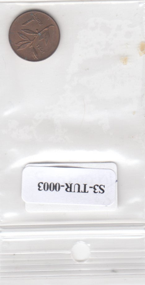 S3-TUR-0003 Turkije 1 kurus 1971  VF+ KM  895a
