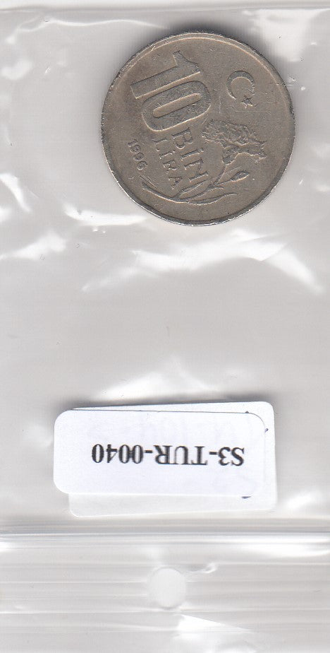 S3-TUR-0040 Turkije 10000 lira 1996 ZFR KM 1027.1