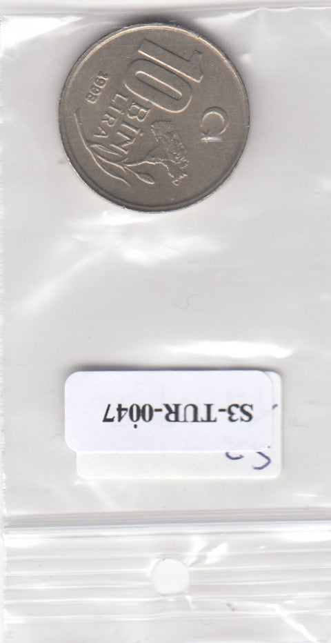 S3-TUR-0047 Turkije 10000 lira 1998  VF KM  1027