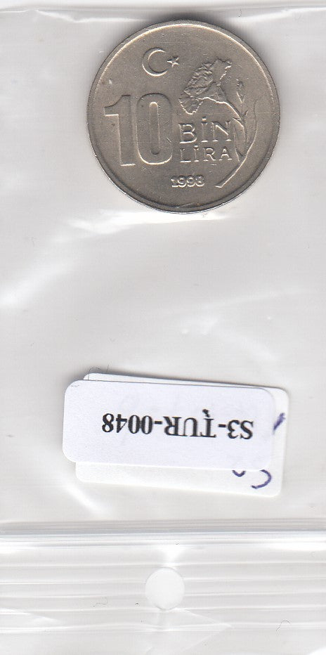 S3-TUR-0048 Turkije 10000 lira 1998  VF KM  1027