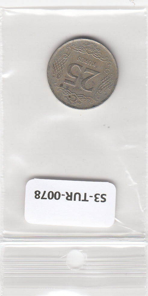 S3-TUR-0078 Turkije 25 kurus 2009  FI KM1242