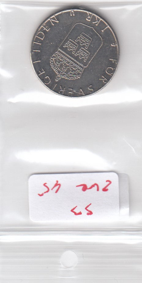 S3-ZWE-0045 Zweden 1 krona 1977  VF/XF KM-852