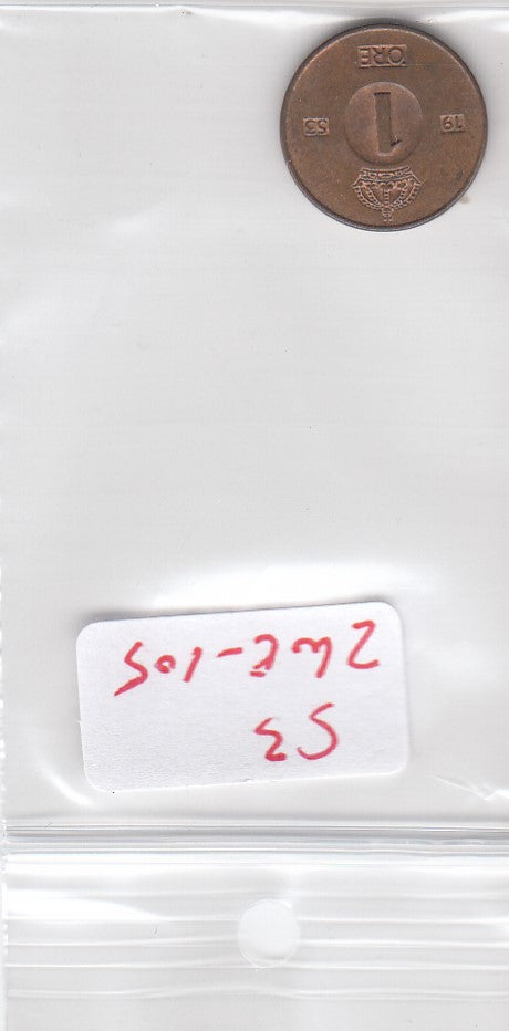 S3-ZWE-0105 Zweden 1 ore 1953  VF KM-820