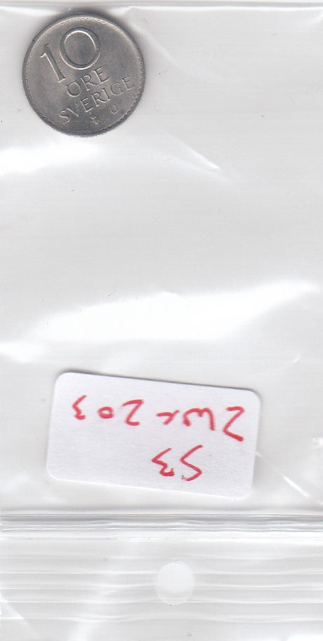 S3-ZWE-0203 Zweden 10 ore 1970  VF KM-835