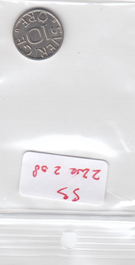 S3-ZWE-0208 Zweden 10 ore 1977  VF KM-850