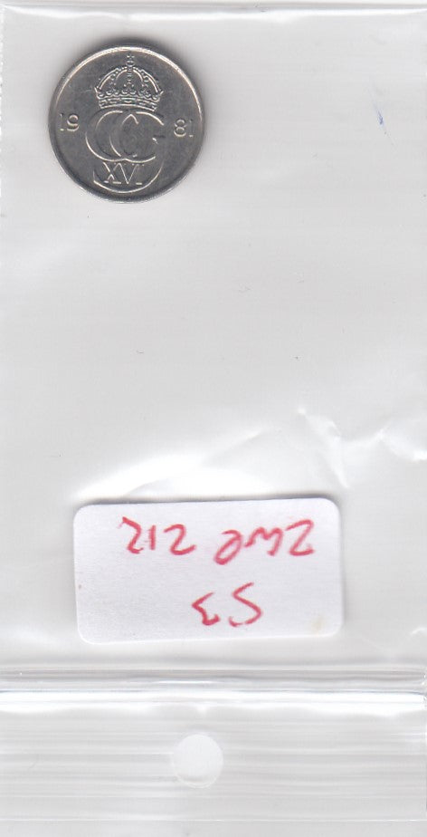 S3-ZWE-0212 Zweden 10 ore 1981  VF KM-850