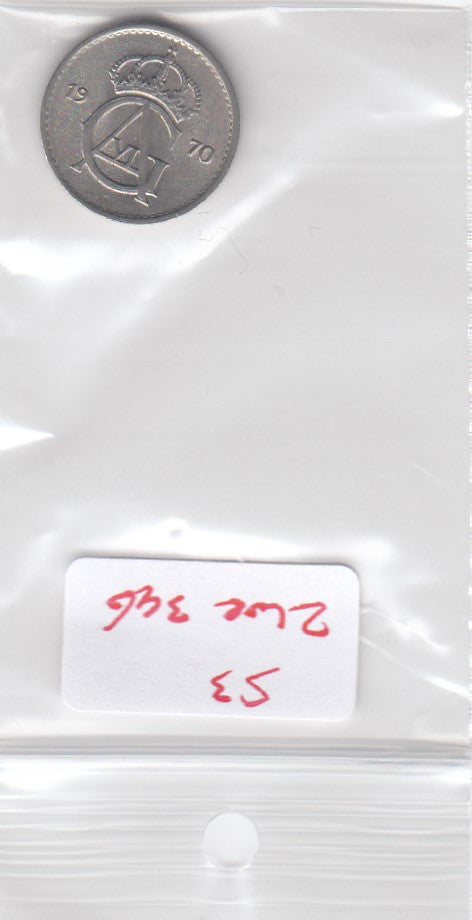 S3-ZWE-0346 Zweden 25 ore 1970  XF KM-836