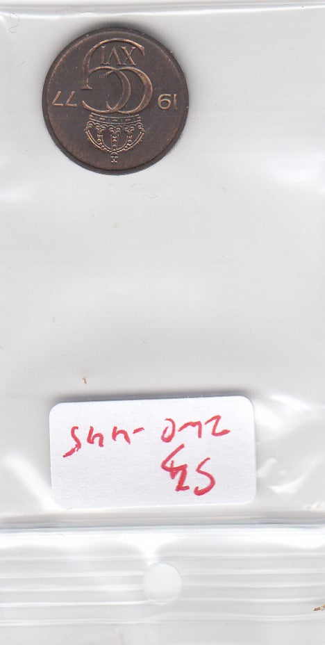 S3-ZWE-0445 Zweden 5 ore 1977  VF KM-849