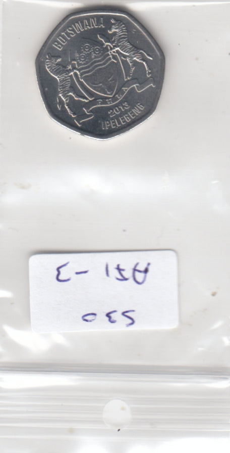 S30-AF1-0003-M04 Botswana 25 Thebe UNC 2013 KM33