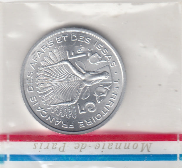 S30-AF1-0020 Djibouti 5 Francs VF 1968 KME2   ESSAI!!