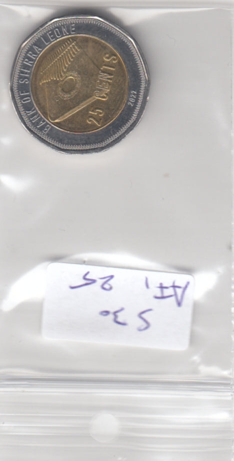 Sierra Leone 25 Cents UNC 2022 KM506