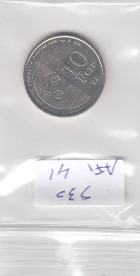 French Pacific Territories 10 Francs VF 2021