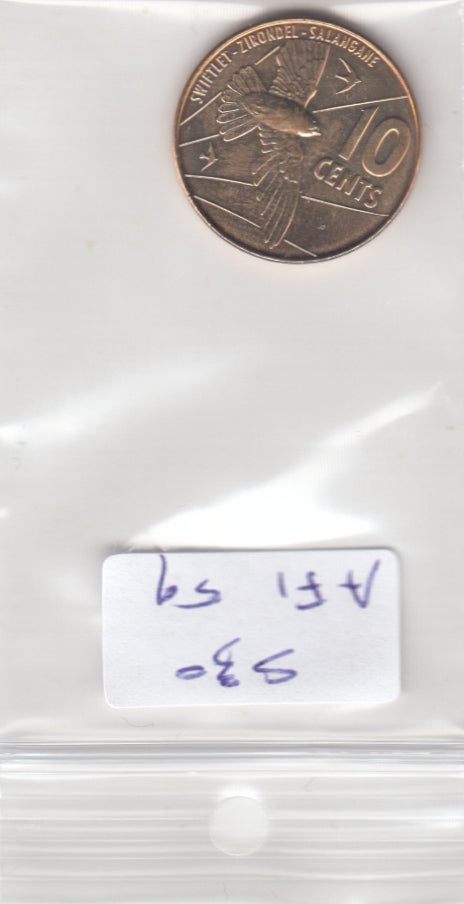 Seychelles 10 Cents UNC 2021 KM178