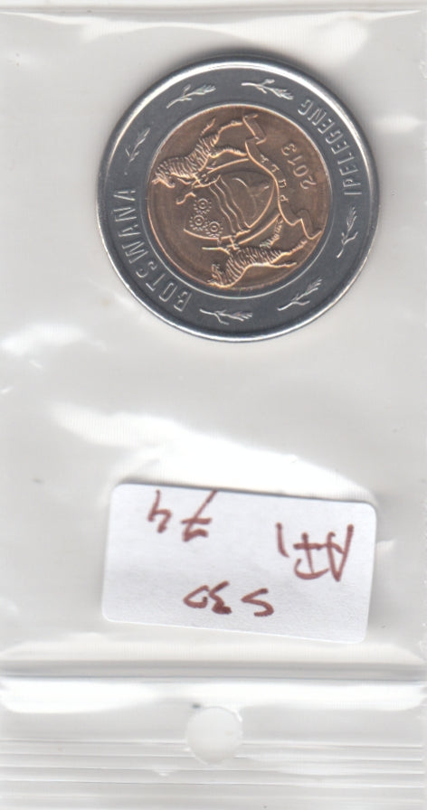 S30-AF1-0074 Botswana 2 Pula UNC 2013 KM36
