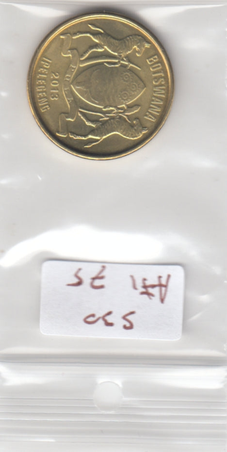 S30-AF1-0075 Botswana 1 Pula UNC 2013 KM35