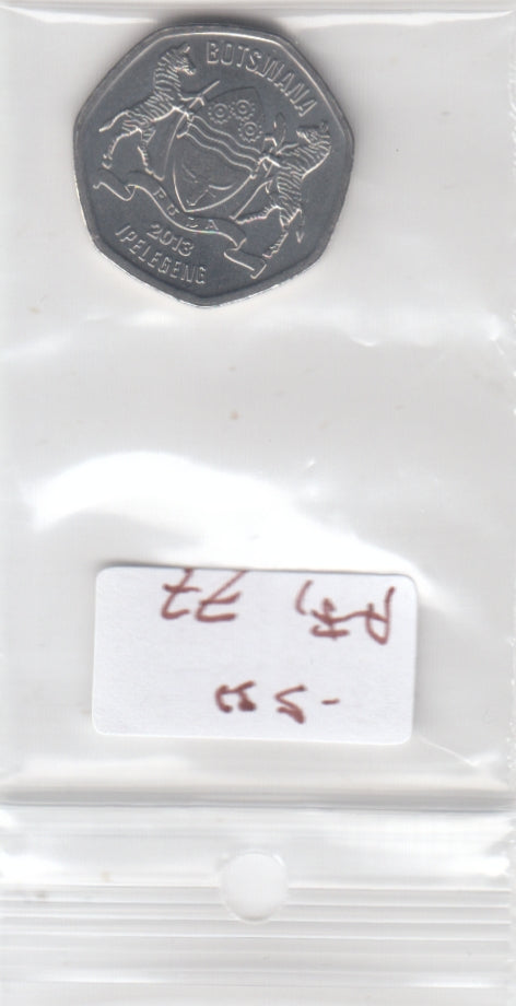 S30-AF1-0077 Botswana 25 Cents UNC 2013 KM33