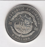 S30-AF1-0093 Liberia 5 dollar UNC 2000   Chf left The Orient Express