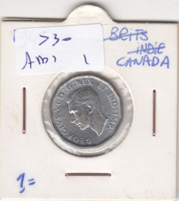 S30-AM1-0001 Canada 5 Cents VF+ 1945 KM40a