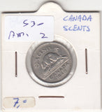 S30-AM1-0002 Canada 5 Cents VF- 1940 KM33