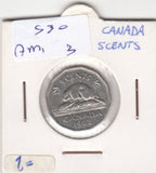 S30-AM1-0003 Canada 5 Cents VF- 1962 KM50a