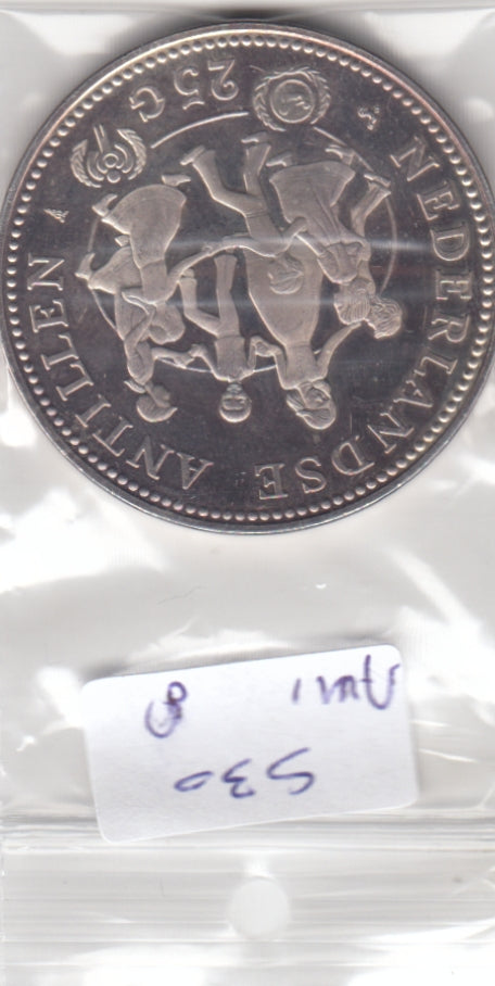 S30-AM1-0008 Antilles 25 Gulden UNC 1979 KM22