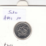S30-AM1-0010 Barbados 10 Cents UNC 2008 KM12a