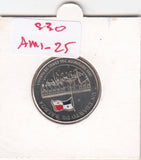 S30-AM1-0025-M01 Panama 1/4 Balboa UNC 1999 KM156   1999 Reversion of the Panama Canal