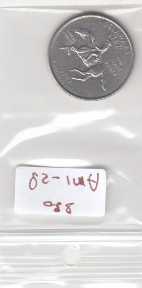 S30-AM1-0028 USA Quarter VF 1999 KM293 D Delaware