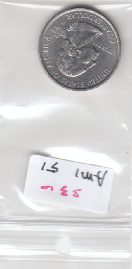 S30-AM1-0051 USA State Quarter UNC 1999 KM294 D Pennsylvania