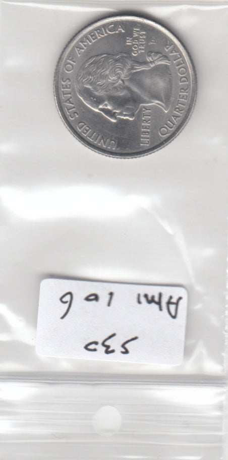 S30-AM1-0106 USA State Quarter UNC 2001 KM319 D North Carolina