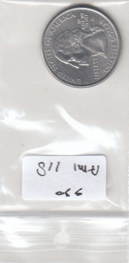 S30-AM1-0118 USA State Quarter UNC 2001 KM321 D Vemont